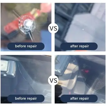 Комплекты для ремонта лобового стекла автомобиля DIY Универсальный комплект для ремонта лобового стекла автомобиля Жидкость для быстрого ремонта лобового стекла автомобиля - Изображение 1  