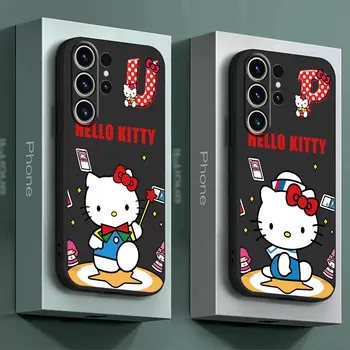 Обложка с Милыми Мультяшными Буквами Hello Kitty Силиконовый Чехол Для Телефона Samsung Galaxy M31 M54 M23 M33 M53 M52 M32 M13 M51 M30s M31s - Изображение 1  